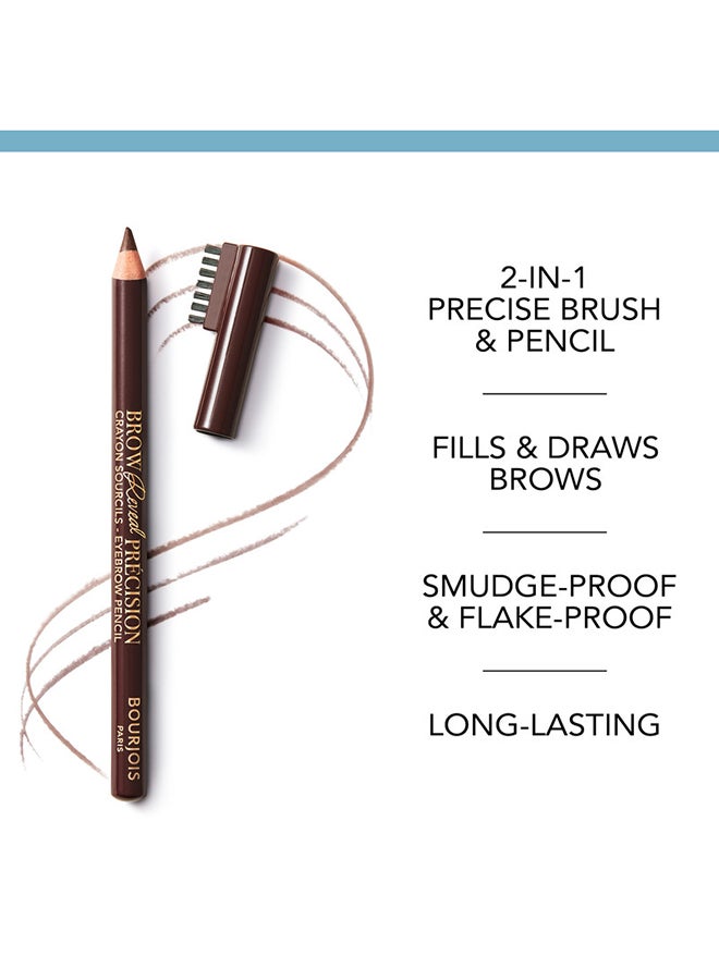 BOURJOIS PARIS Brow Reveal Précision Eyebrow Pencil 003 Medium Brown  - Image 4