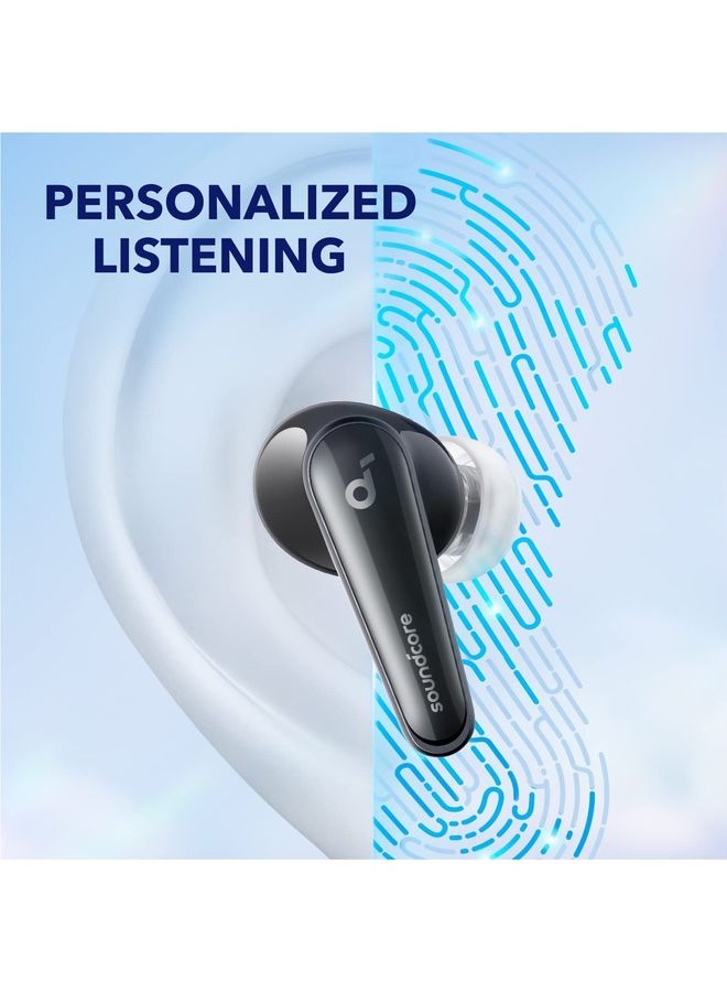 ساوند كور - سماعات أذن ليبرتي 4 بخاصية إلغاء الضوضاء، سماعات أذن لاسلكية حقيقية مع ACAA 3.0، برامج تشغيل ديناميكية مزدوجة للحصول على صوت ممتاز عالي الدقة، صوت مكاني مع أوضاع مزدوجة، مستشعر جديد تمامًا لمعدل ضربات القلب أسود - Image 1