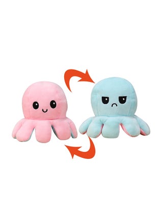 Cute And Adorable Reversible Both Side Different Expression Octopus Plush Toy-Assorted 13x9x13cm - v1681816006/N43064866A_1