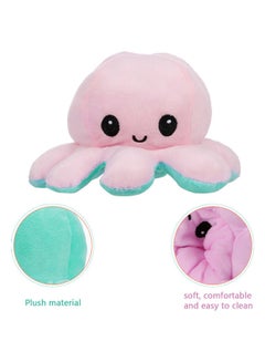 Generic Cute And Adorable Reversible Both Side Different Expression Octopus Plush Toy-Assorted 13x9x13cm  - Image 3