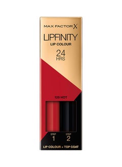 Max Factor Lipfinity Long-Lasting Two Step Lipstick 120 Hot  - Image 2