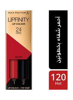 Max Factor Lipfinity Long-Lasting Two Step Lipstick 120 Hot  - Image 3