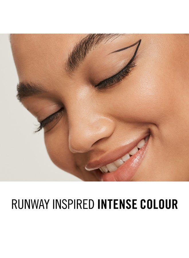 RIMMEL LONDON - Glameyes Professional Liquid Eyeliner, 3.5 ml, 01 Black Glamour - Image 1