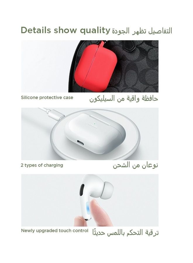 جوي روم - سماعات أذن لاسلكية JR-T03S Pro تعمل بالبلوتوث 5.2 TWS مع أطراف الأذن البديلة وحافظة واقية الإصدار القياسي لون أبيض - Image 1