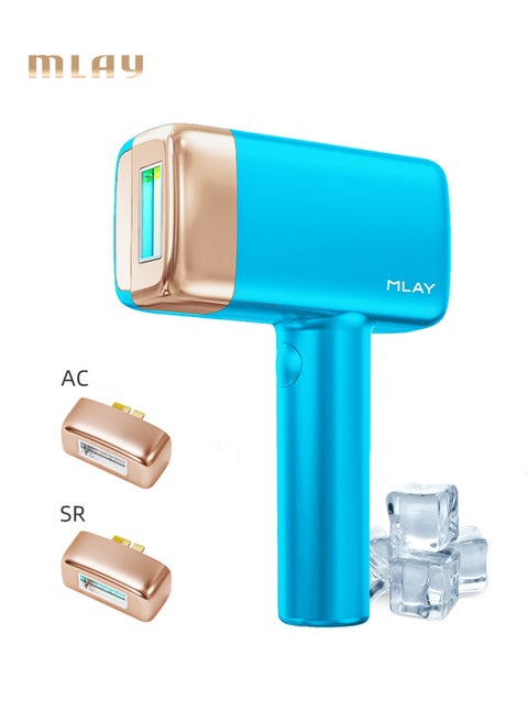 تحديث T14 3 في 1 جهاز إزالة الشعر Ipl 3 ℃ ضغط بارد 5 مستويات 500000 نبضة ليزر غير مؤلم