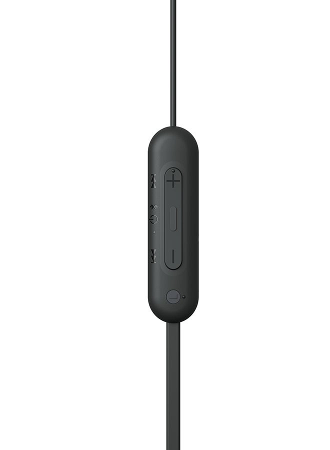 Sony - WI-C100  In Ear Wireless Bluetooth Headphones With Mic Black - Image 1