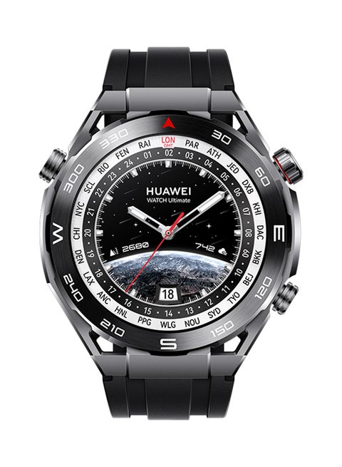 Watch Ultimate, 1.5-inch AMOLED Watch Dial, Zircon-based liquid metal, Nano-tech Ceramic Bezel Black