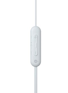 Sony WI-C100  In Ear Wireless Bluetooth Headphones With Mic White  - Image 2