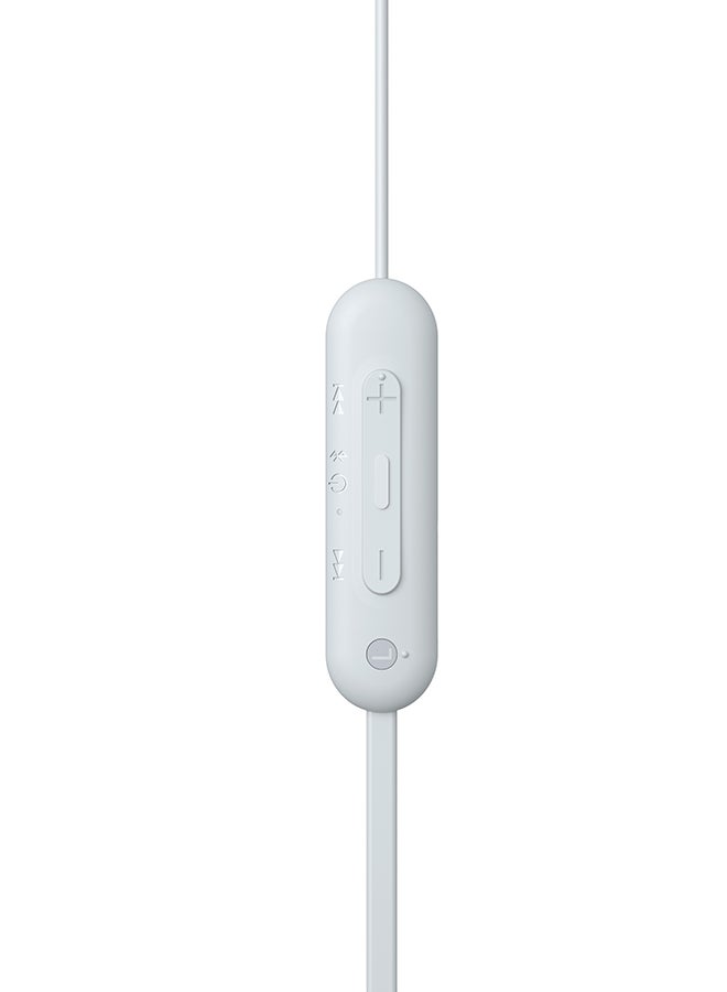Sony WI-C100  In Ear Wireless Bluetooth Headphones With Mic White  - Image 2