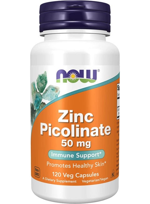 Zinc Picolinate 50 mg Dietary Supplement - 120 Capsules