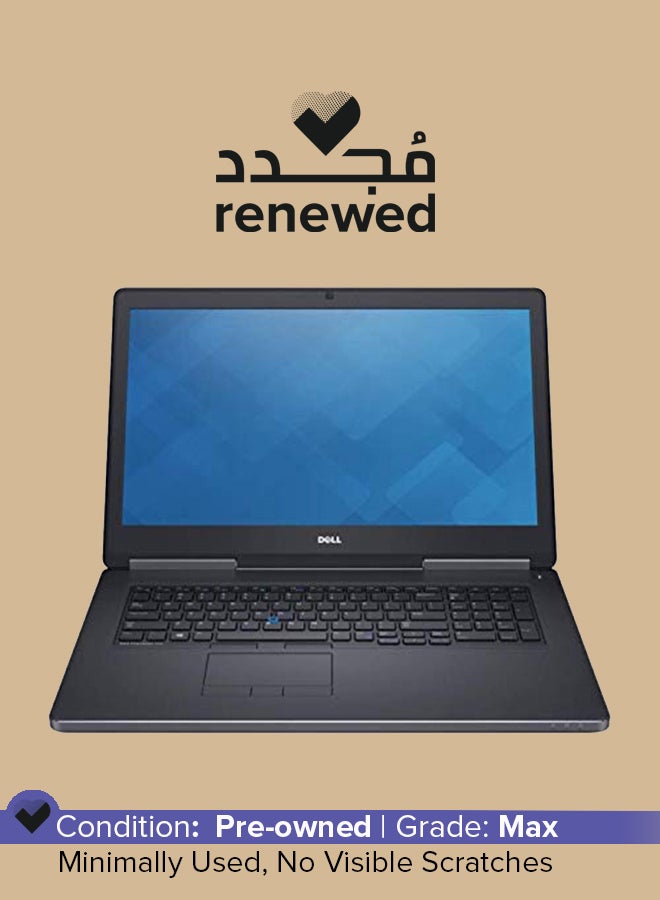 DELL - Renewed - Precision 7710 With 17.3 Inch UHD Display,Intel Core i7 Processor/6th Generation/16GB RAM/512GB SSD/AMD Radeon R9 M375X Graphics 2GB English Black - Image 1
