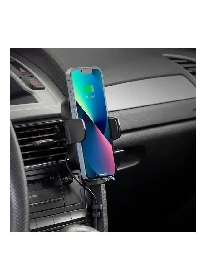 Scosche Wireless Charging Car Window/Dash/Vent Universal Phone Mount UQ3WDV-SP Black - Image 2
