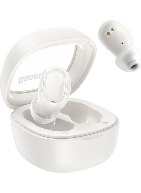 Wireless Earbuds, 25 Hrs Playback Bluetooth 5.3 Anti-Loss Bluetooth Headphones 0.06s Ultra Low-Latency Gaming Headset Fast-Charging in-Ear TWS Earphone for iPhone and Android Creamy Creamy White