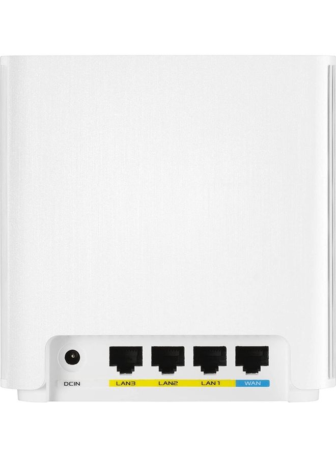 ASUS - ZenWiFi XD6 W 1 Pack AX5400 Whole Home Triband Mesh Wi-Fi 6 System, Coverage Up To 2700 Sq. Ft. 3 Bedroom, 5400Mbps, AiMesh, Parental Controls, Easy Setup White - Image 1