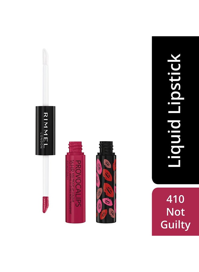 RIMMEL LONDON - Provocalips 16HR Kissproof Lip Colour – 410 –Not Guilty - Image 1
