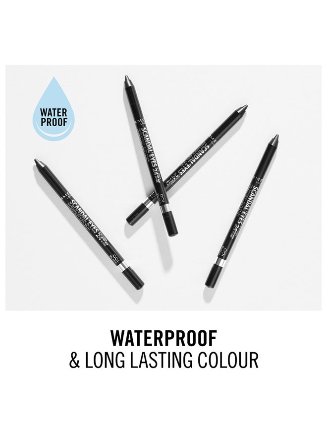 RIMMEL LONDON - Scandal'Eyes Waterproof Kohl Kajal Pencil Eyeliner – 003 –Brown - Image 1