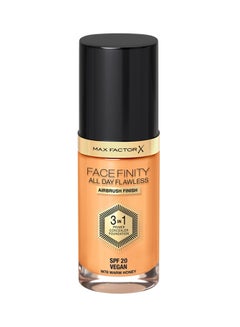 Max Factor Facefinity All Day Flawless 3 in 1 Foundation – W78 –Warm Honey  - Image 2