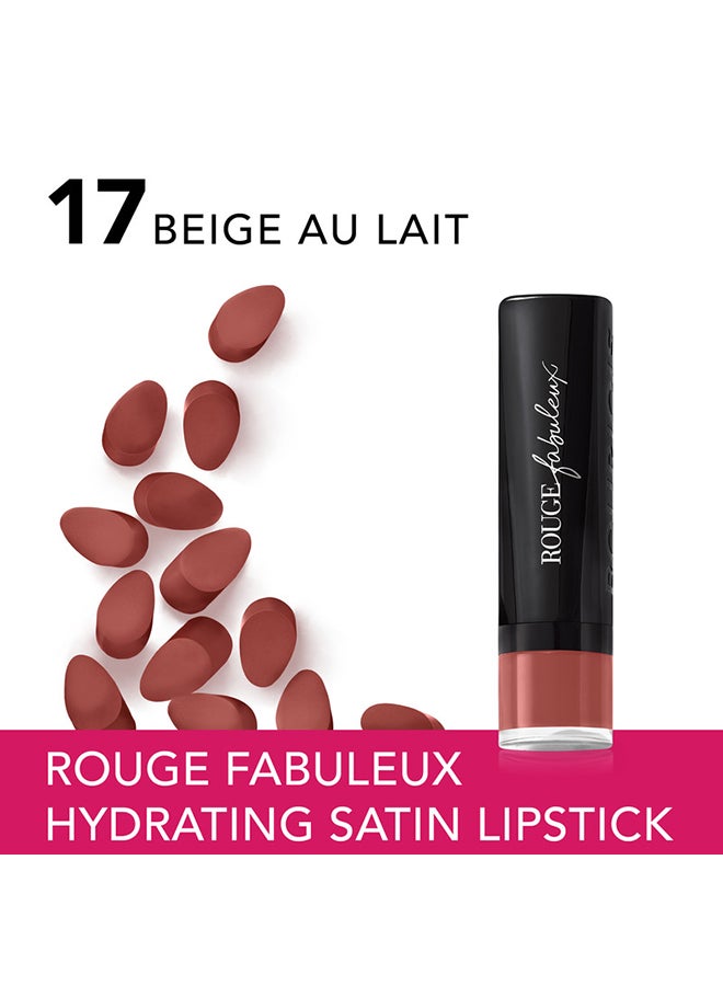 BOURJOIS PARIS Rouge Fabuleux Lipstick – 17 –Beige Au Lait  - Image 3