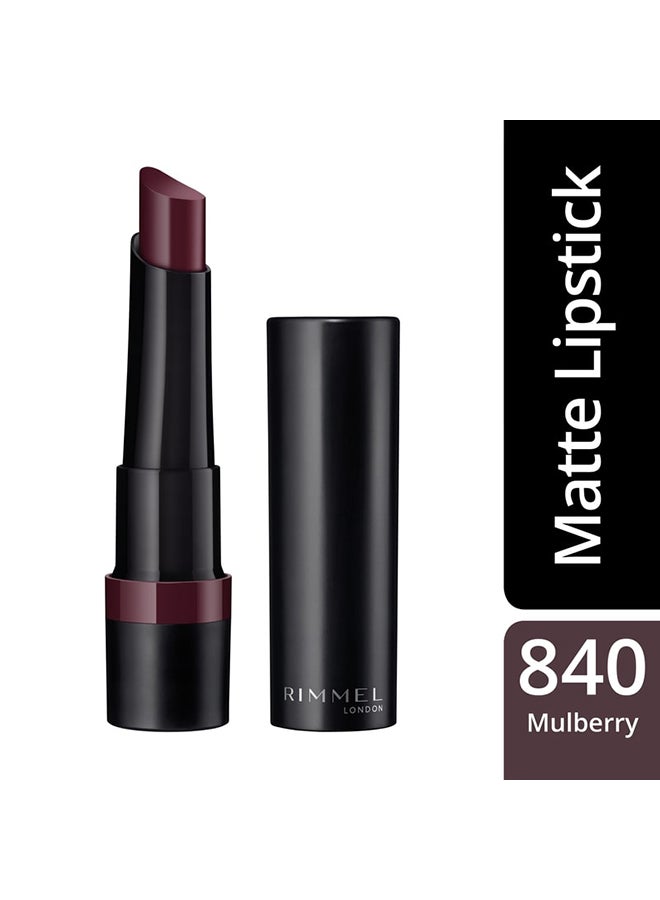 RIMMEL LONDON Long Lasting Finish Matte Lipstick – 840 –Mulberry  - Image 3