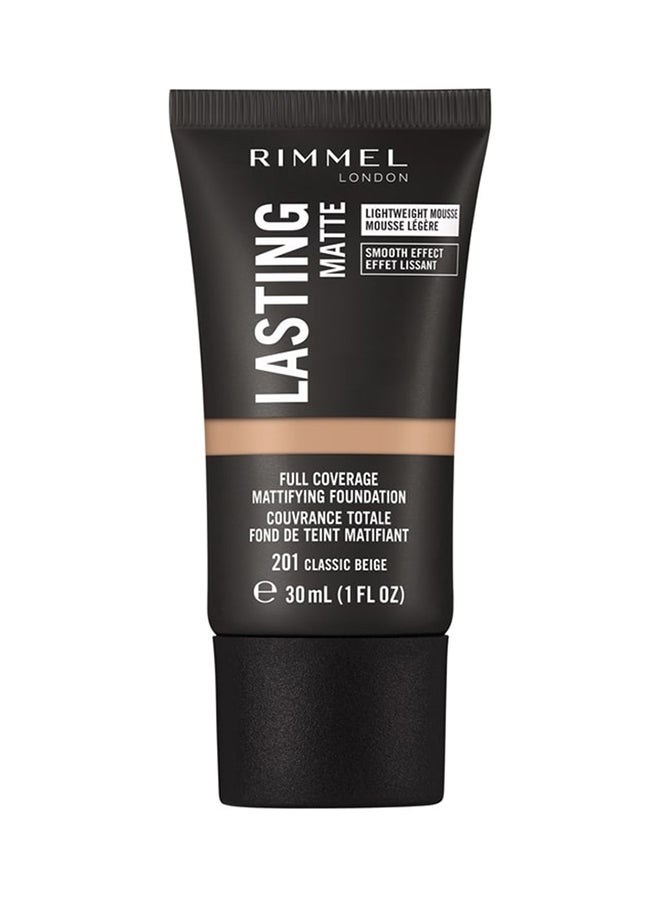 RIMMEL LONDON Lasting Matte Foundation – 201 –Classic Beige  - Image 2