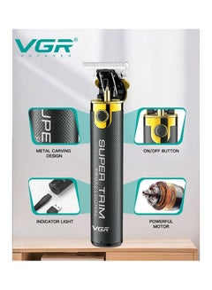VGR Cordless Professional Hair And Beard Trimmer Black  - Image 2