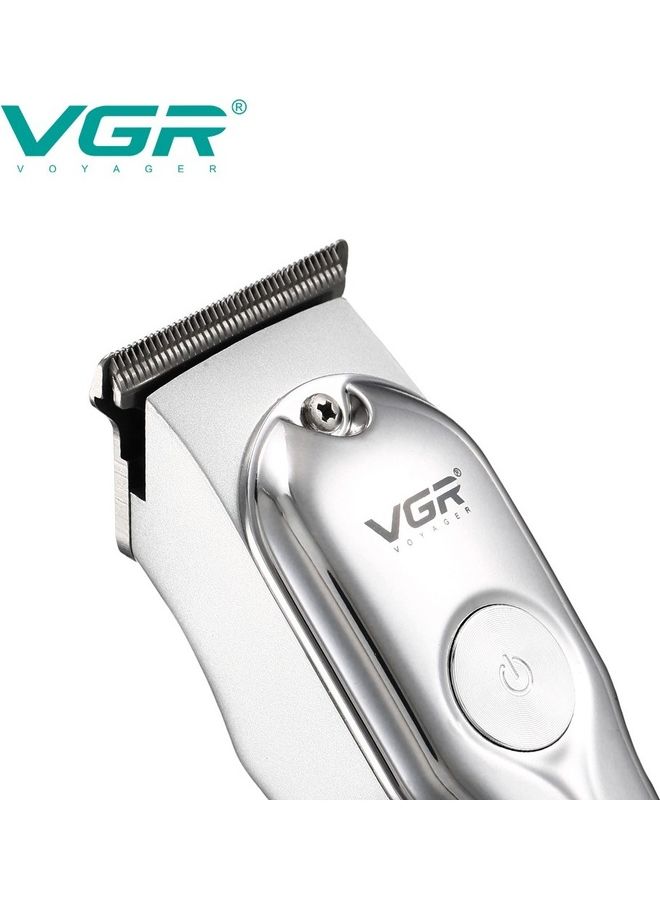 Cordless Professional Hair And Beard Trimmer Silver