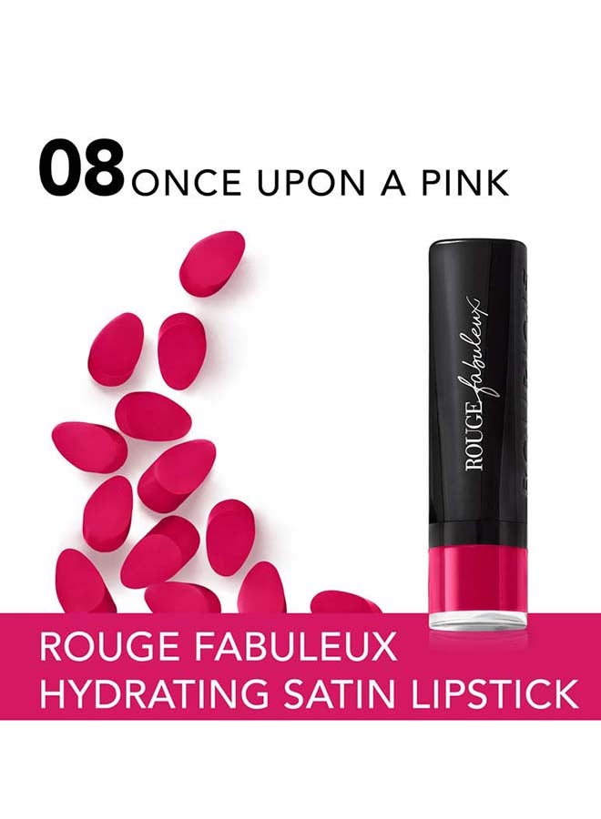 BOURJOIS PARIS Rouge Fabuleux Lipstick – 08 –Once Upon A Pink  - Image 3