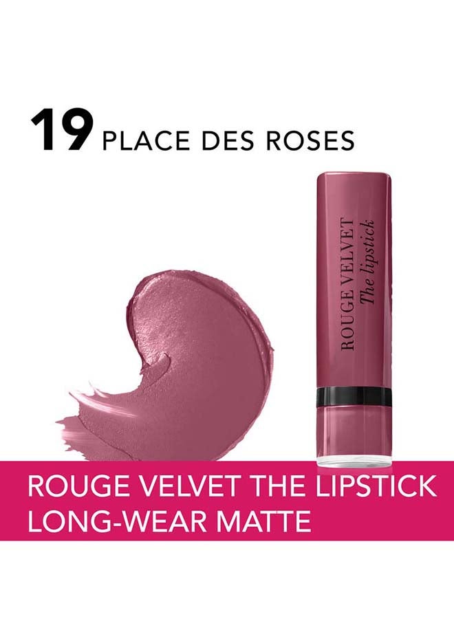 BOURJOIS PARIS - Rouge Velvet The Lipstick – 19 –Place Des Roses - Image 1
