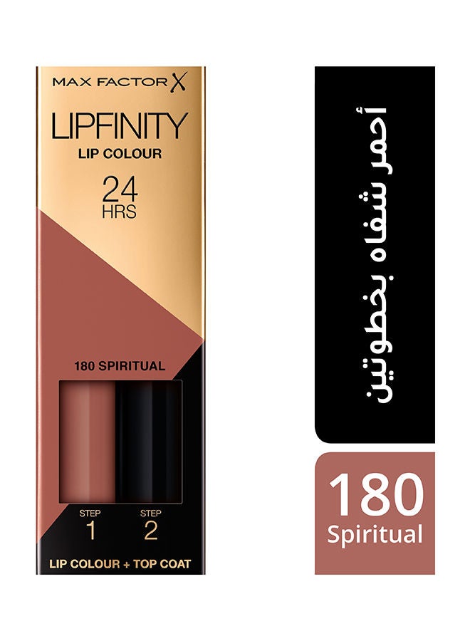 Max Factor - 2-step Long Lasting Lipfinity Lip Colour Lipstick 2.3 ml 180 Spiritual - Image 1