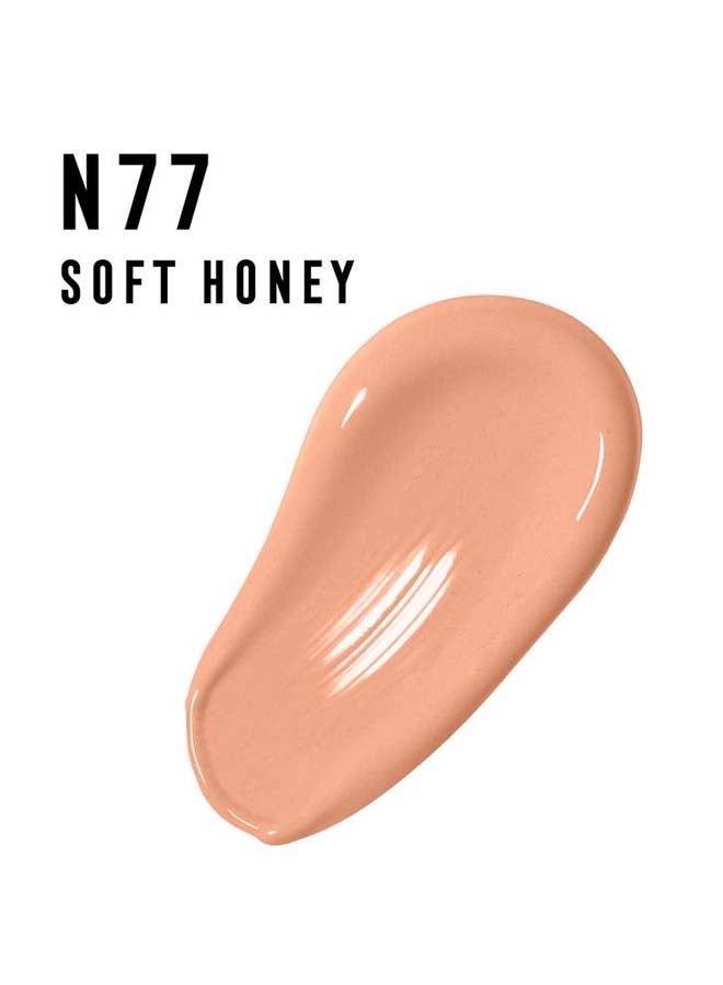 Max Factor - Facefinity All Day Flawless 3 in 1 Foundation – N77 –Soft Honey - Image 1