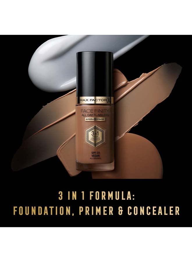 Max Factor - Facefinity All Day Flawless 3 in 1 Foundation – W70 –Warm Honey - Image 1