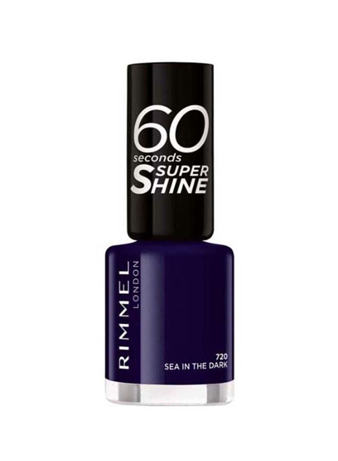 RIMMEL LONDON - 60 Seconds Super Shine Nail Polish – 720 –Sea In The Dark - Image 1
