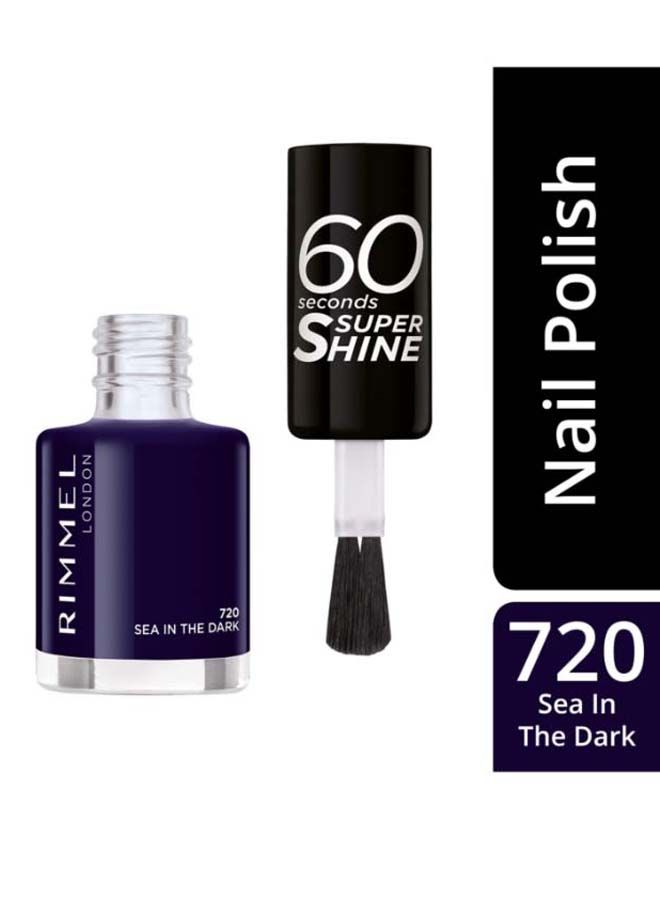 RIMMEL LONDON - 60 Seconds Super Shine Nail Polish – 720 –Sea In The Dark - Image 1