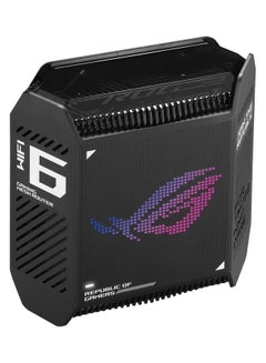 نظام شبكي للألعاب GT6 ثلاثي النطاق Wi-Fi 6 (802.11ax)، ومنفذ 2.5G WAN، وWAN مزدوج، وتجميع الروابط، ودعم AiMesh، وVPN Fusion، وتسريع الألعاب ثلاثي المستوى، وAiProtection Pro، وInstant Guard (حزمة واحدة)
