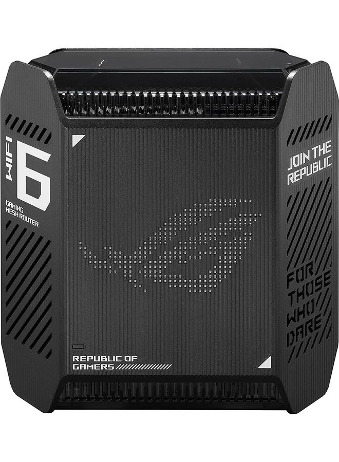 أسوس - نظام شبكي للألعاب GT6 ثلاثي النطاق Wi-Fi 6 (802.11ax)، ومنفذ 2.5G WAN، وWAN مزدوج، وتجميع الروابط، ودعم AiMesh، وVPN Fusion، وتسريع الألعاب ثلاثي المستوى، وAiProtection Pro، وInstant Guard (حزمة واحدة) - Image 1