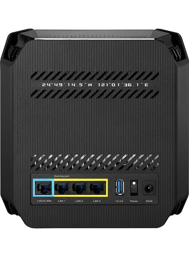 أسوس - نظام شبكي للألعاب GT6 ثلاثي النطاق Wi-Fi 6 (802.11ax)، ومنفذ 2.5G WAN، وWAN مزدوج، وتجميع الروابط، ودعم AiMesh، وVPN Fusion، وتسريع الألعاب ثلاثي المستوى، وAiProtection Pro، وInstant Guard (حزمة واحدة) - Image 1