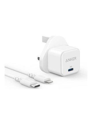 USB C Plug, 20W Fast USB C Charger Plug, PowerPort III 20W Cube iPhone Charger with USB-C to Lightning Cable for iPhone 14/14 Pro/14 Pro Max/13 Pro/13 Pro Max, Galaxy, iPad White - v1682319849/N53402124A_1