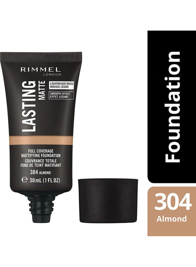 RIMMEL LONDON Lasting Matte Foundation – 304 –Almond  - Image 3