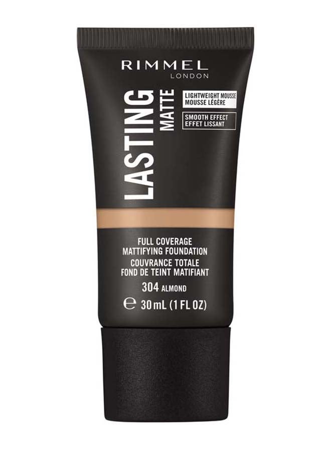 RIMMEL LONDON Lasting Matte Foundation – 304 –Almond  - Image 2