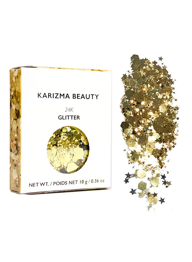 KARIZMA Chunky Cosmetic Glitter Gold  - Image 1