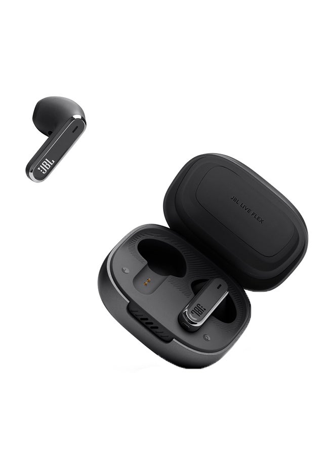 JBL - Live Flex True Wireless Noise Cancelling Earbuds Hi-Fi With Personi-Fi 2.0 40H Battery 6 Mics Touch Voice Control  Ip54 Water Resistant Black - Image 1