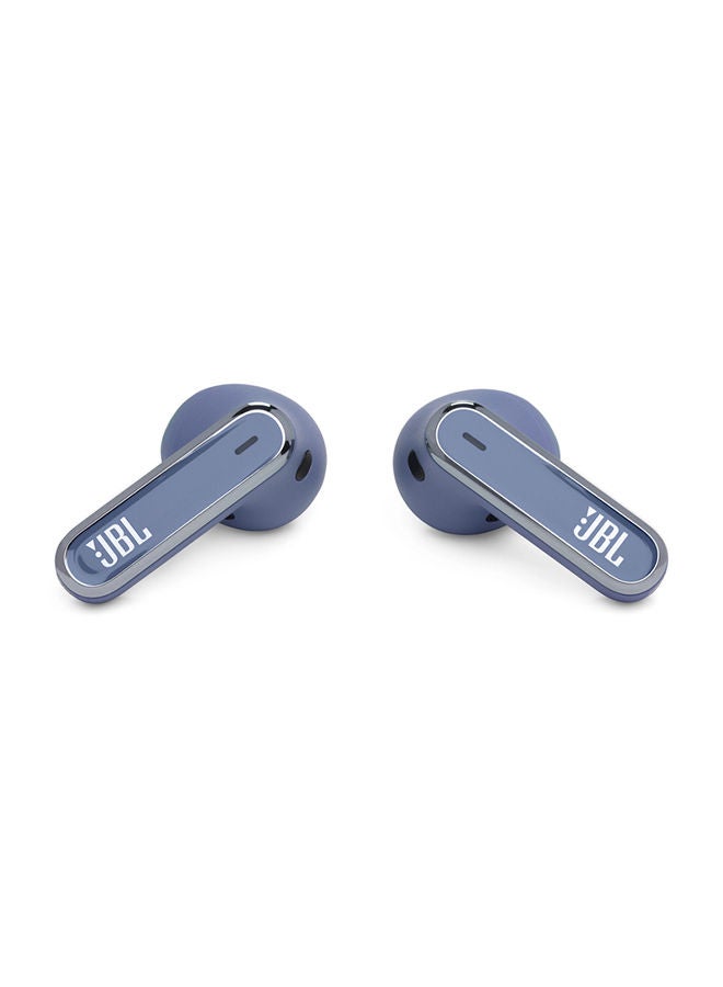 JBL - Live Flex True Wireless Noise Cancelling Earbuds Hi-Fi With Personi-Fi 2.0  40H Battery 6 Mics Touch Voice Control Ip54 Water Resistant Blue - Image 1