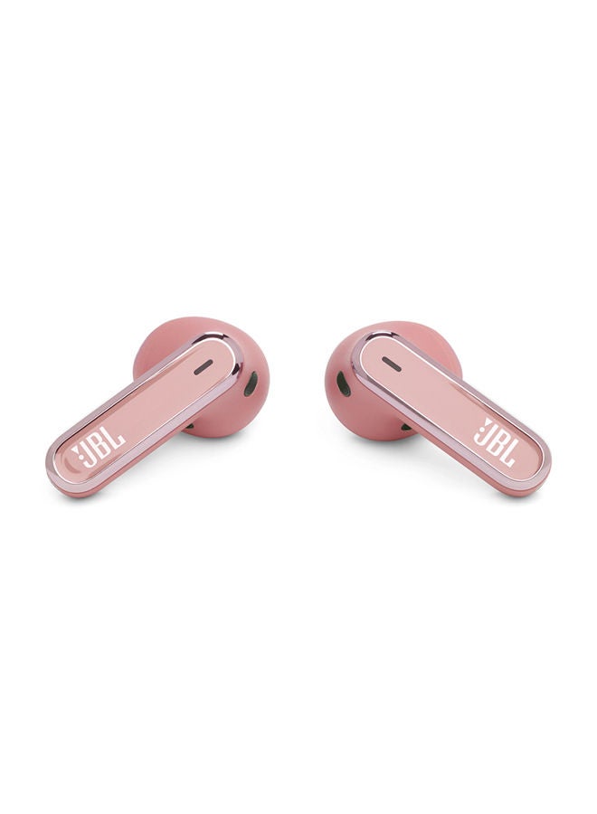 JBL - Live Flex True Wireless Noise Cancelling Earbuds Hi-Fi With Personi-Fi 2.0 40H Battery 6 Mics Touch Voice Control Ip54 Water Resistant Rose - Image 1