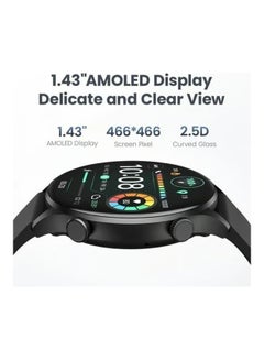 Haylou Solar Plus Smartwatch 1.43 inch Amoled HD Display 105 Sport modes Heart Rate monitoring SpO2 with Bluetooth Calling Black  - Image 3