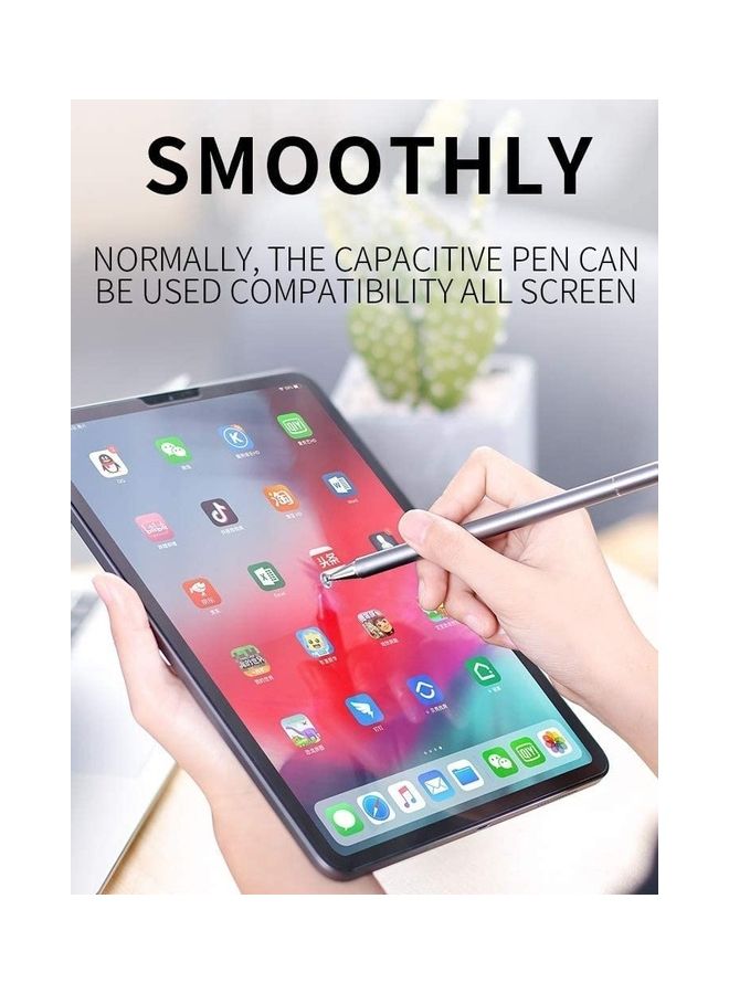 JOYROOM - Ipad Pencil With Palm Rejection Glove Capacitive Stylus Pen For Kid Student Drawing And Writing Universal Ipad Pro Ipad 8Th 7Th 6Th Generation Mini Air Iphone Android Samsung Surface Silver - Image 1