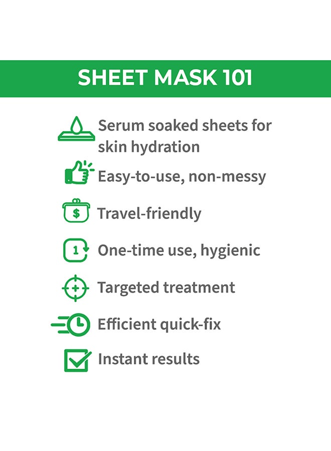 Nykaa - Skin Secrets  Avocado + Moringa Sheet Mask White 20ml White 20ml - Image 1