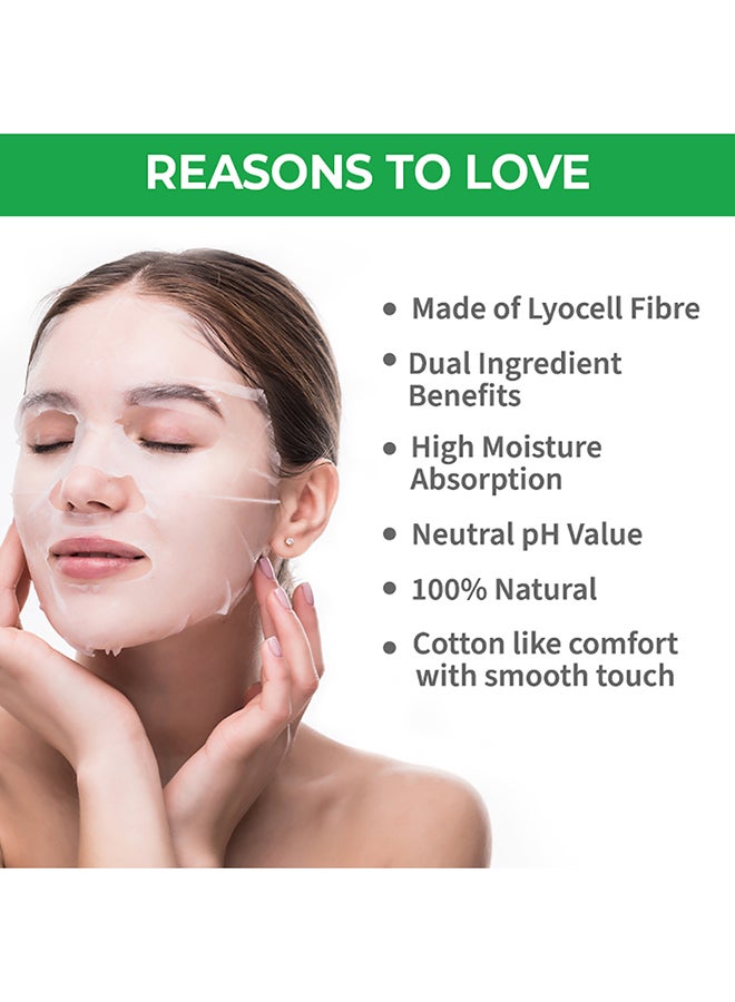 Nykaa - Skin Secrets  Avocado + Moringa Sheet Mask White 20ml White 20ml - Image 1