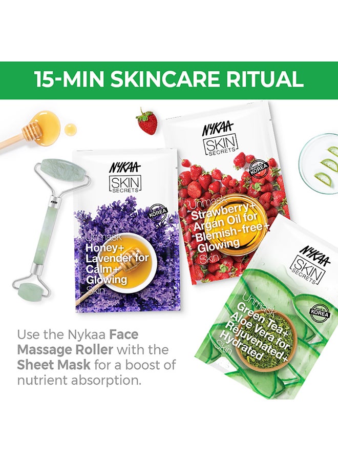 Nykaa - Skin Secrets  Avocado + Moringa Sheet Mask White 20ml White 20ml - Image 1
