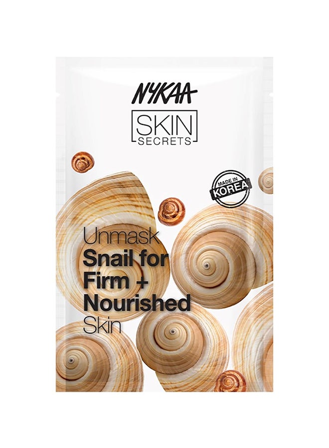 Nykaa - Skin Secrets Snail Sheet Mask White 20ml - Image 1