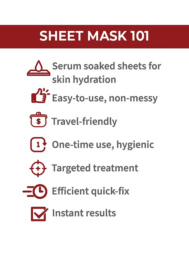 Nykaa Skin Secrets  Strawberry + Argan Oil Sheet Mask White 20ml White 20ml - Image 3